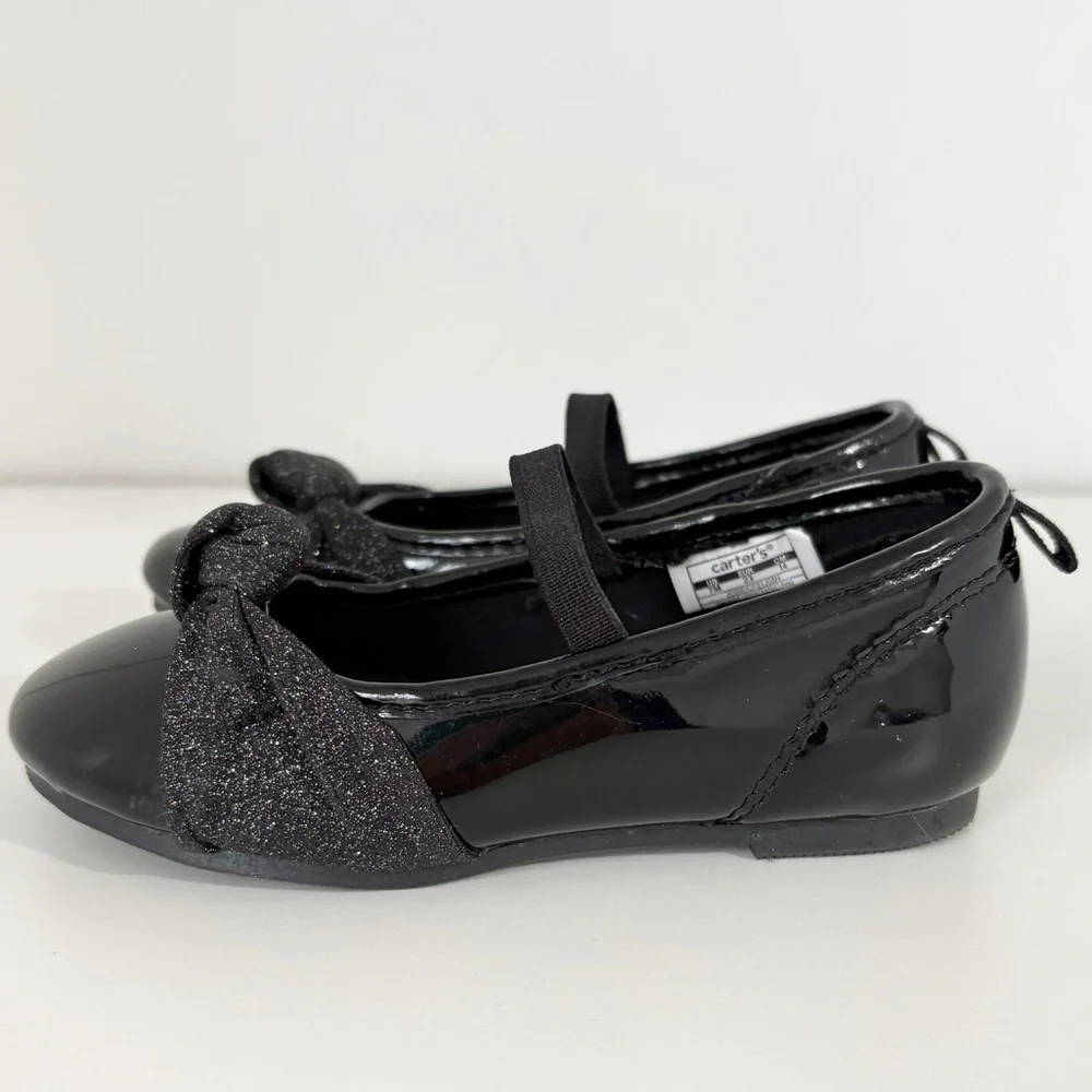 Carter's Patent Leather Toddler Ballet Flats Dress Shoes Size 7